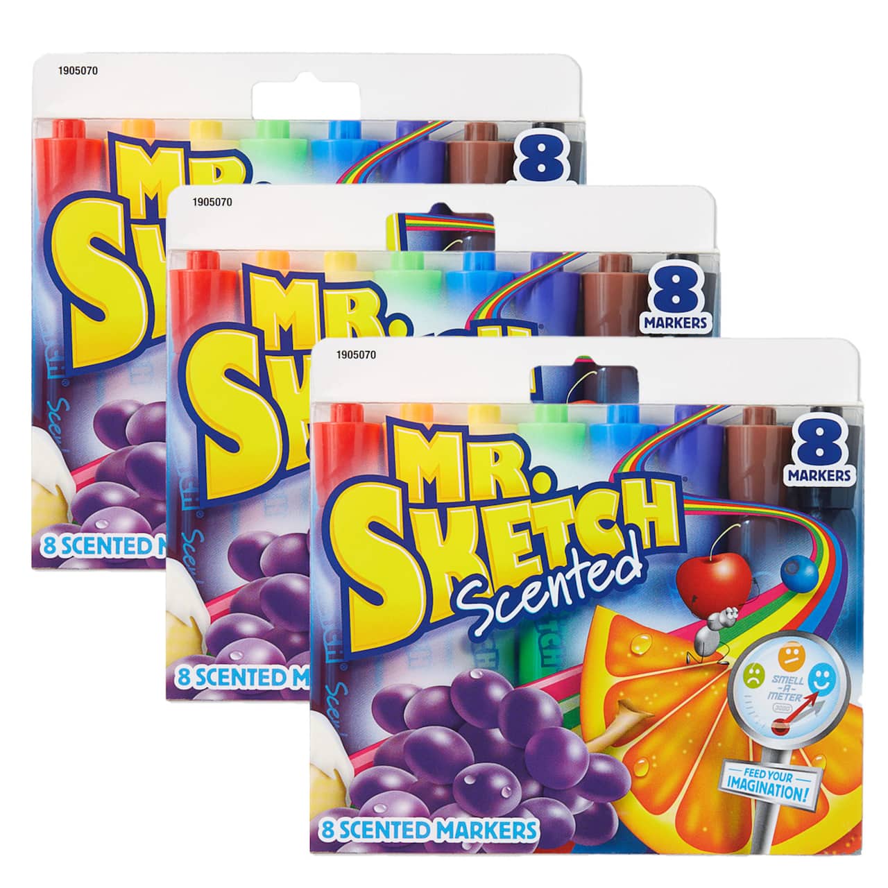 Mr. Sketch® Chisel Tip Scented Markers, 3 Packs of 8